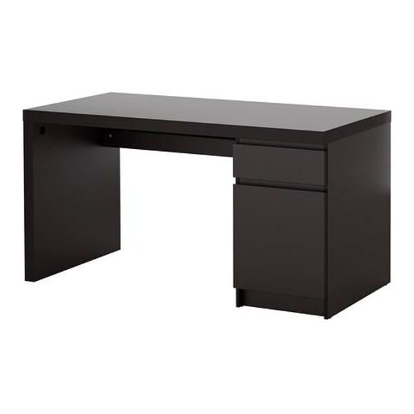 Black-Brown Desk 140×65 cm